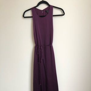 Abbey Glass Aubergine Maxi Dress w pockets